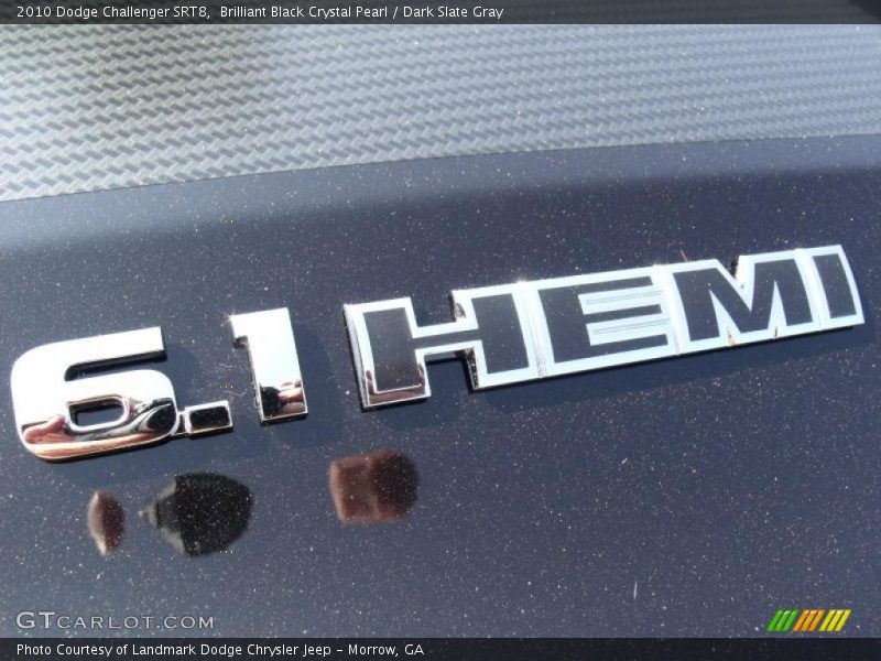 Brilliant Black Crystal Pearl / Dark Slate Gray 2010 Dodge Challenger SRT8