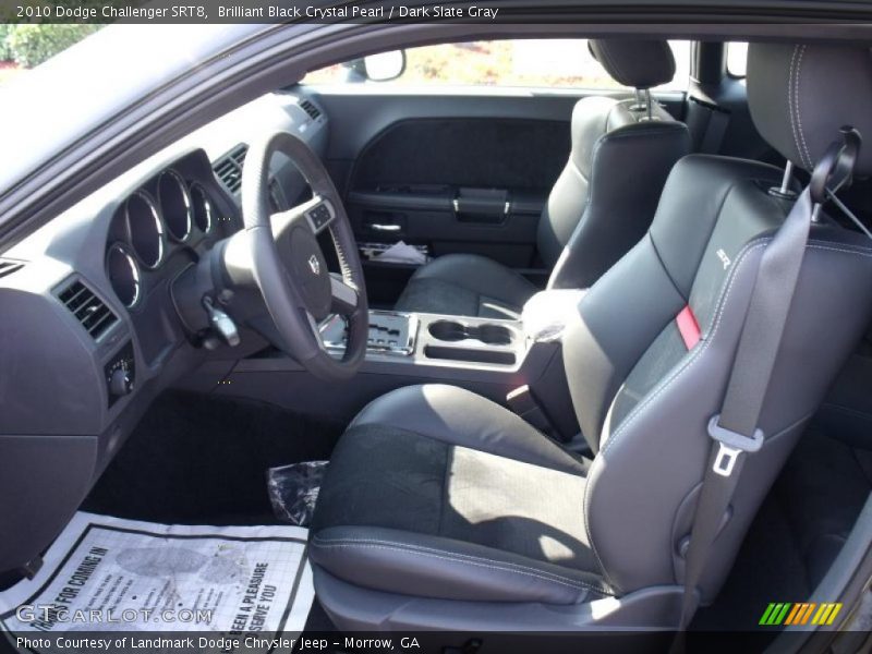 Brilliant Black Crystal Pearl / Dark Slate Gray 2010 Dodge Challenger SRT8