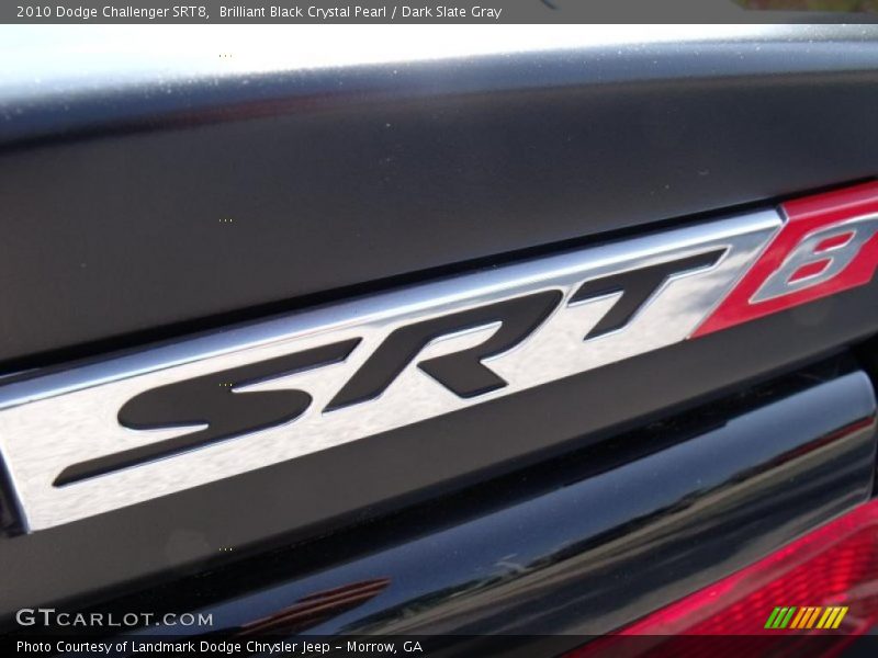 Brilliant Black Crystal Pearl / Dark Slate Gray 2010 Dodge Challenger SRT8