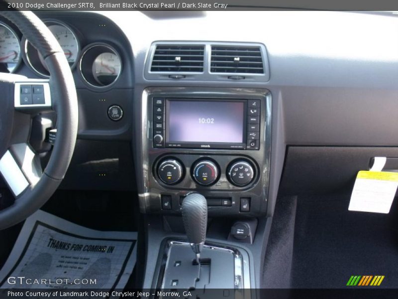 Brilliant Black Crystal Pearl / Dark Slate Gray 2010 Dodge Challenger SRT8