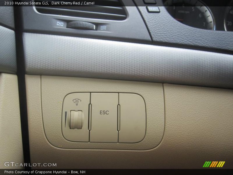 Dark Cherry Red / Camel 2010 Hyundai Sonata GLS