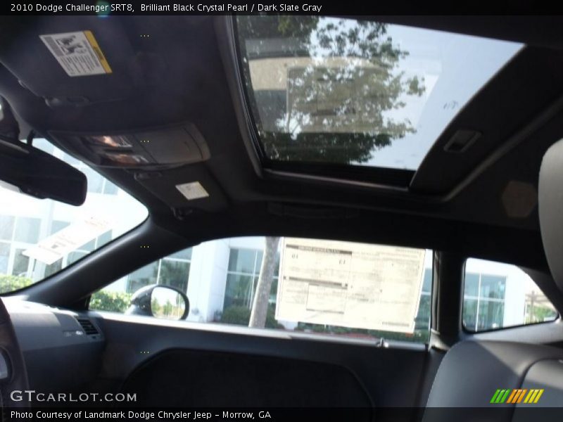 Brilliant Black Crystal Pearl / Dark Slate Gray 2010 Dodge Challenger SRT8