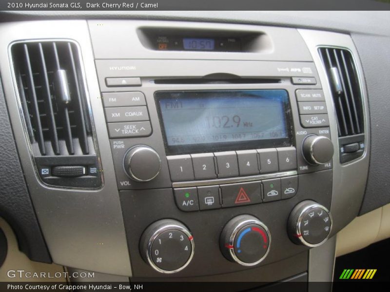Dark Cherry Red / Camel 2010 Hyundai Sonata GLS