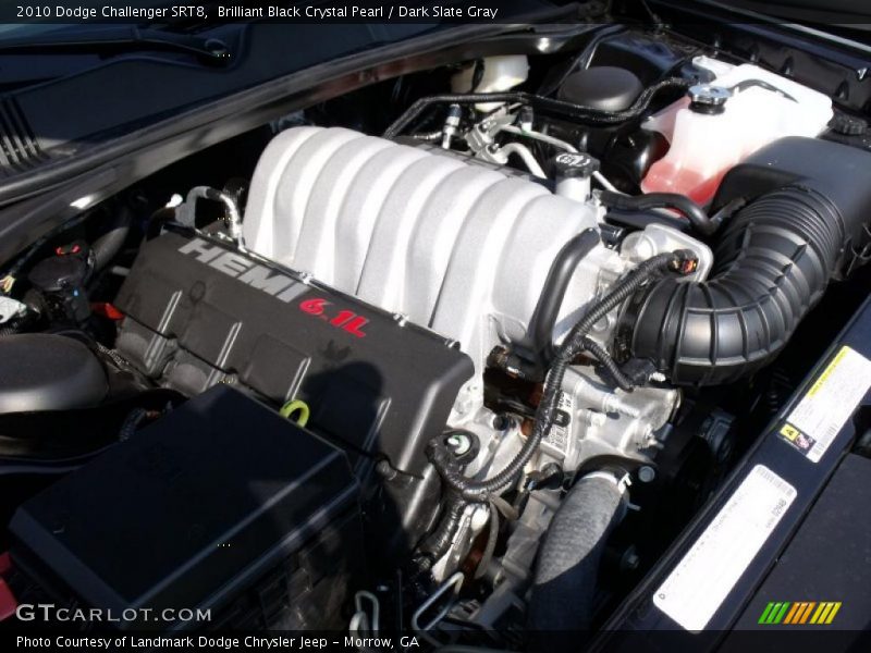 Brilliant Black Crystal Pearl / Dark Slate Gray 2010 Dodge Challenger SRT8