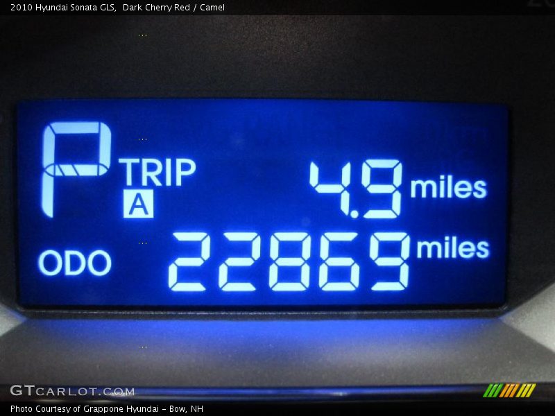 Dark Cherry Red / Camel 2010 Hyundai Sonata GLS