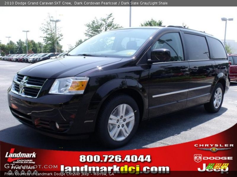 Dark Cordovan Pearlcoat / Dark Slate Gray/Light Shale 2010 Dodge Grand Caravan SXT Crew