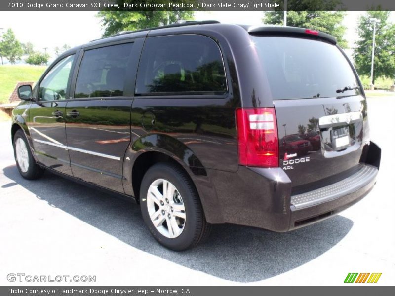 Dark Cordovan Pearlcoat / Dark Slate Gray/Light Shale 2010 Dodge Grand Caravan SXT Crew