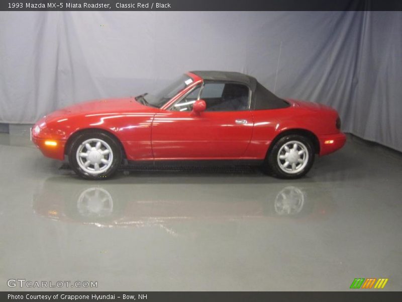 Classic Red / Black 1993 Mazda MX-5 Miata Roadster