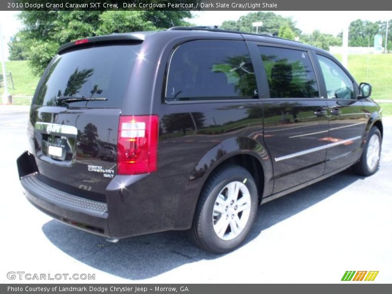 Dark Cordovan Pearlcoat / Dark Slate Gray/Light Shale 2010 Dodge Grand Caravan SXT Crew