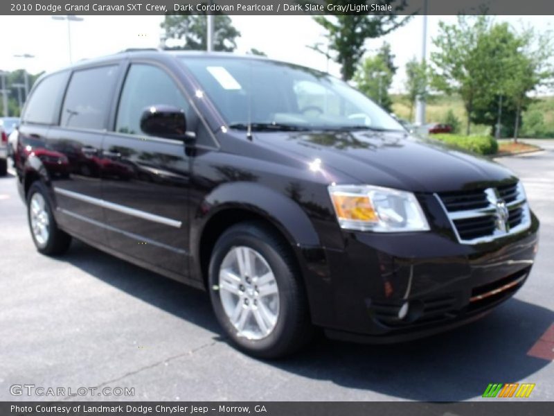 Dark Cordovan Pearlcoat / Dark Slate Gray/Light Shale 2010 Dodge Grand Caravan SXT Crew