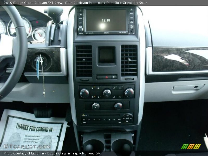 Dark Cordovan Pearlcoat / Dark Slate Gray/Light Shale 2010 Dodge Grand Caravan SXT Crew