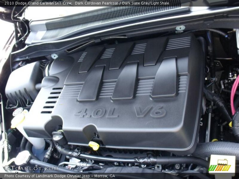 Dark Cordovan Pearlcoat / Dark Slate Gray/Light Shale 2010 Dodge Grand Caravan SXT Crew