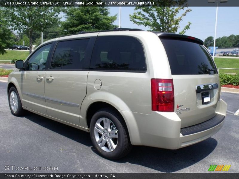 White Gold Pearl / Dark Slate Gray/Light Shale 2010 Dodge Grand Caravan SXT Crew