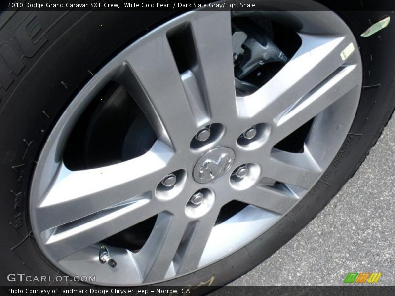 White Gold Pearl / Dark Slate Gray/Light Shale 2010 Dodge Grand Caravan SXT Crew