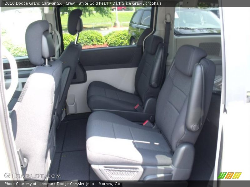 White Gold Pearl / Dark Slate Gray/Light Shale 2010 Dodge Grand Caravan SXT Crew