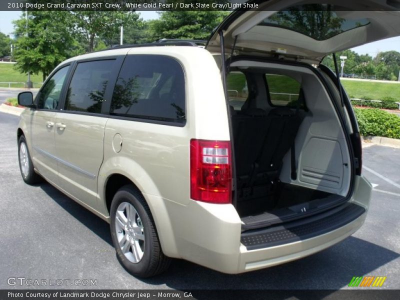 White Gold Pearl / Dark Slate Gray/Light Shale 2010 Dodge Grand Caravan SXT Crew