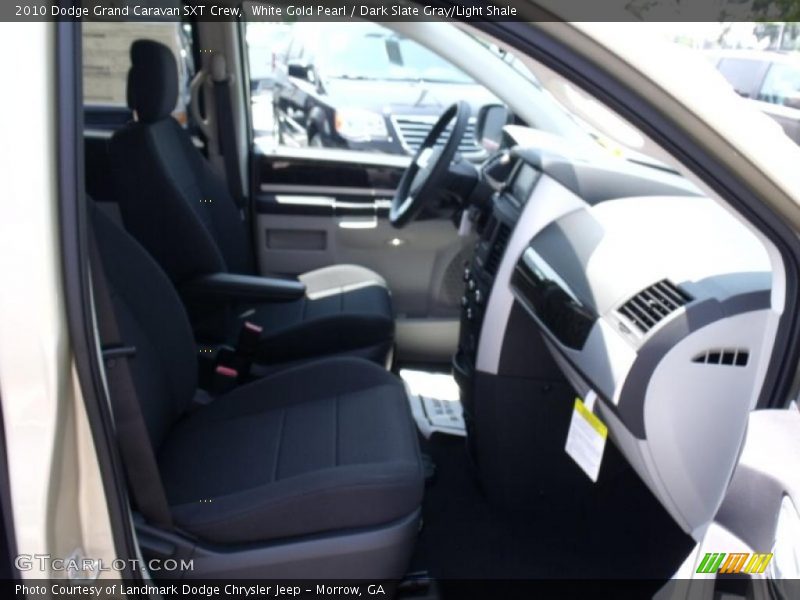 White Gold Pearl / Dark Slate Gray/Light Shale 2010 Dodge Grand Caravan SXT Crew