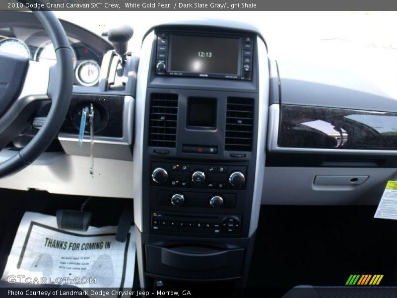White Gold Pearl / Dark Slate Gray/Light Shale 2010 Dodge Grand Caravan SXT Crew