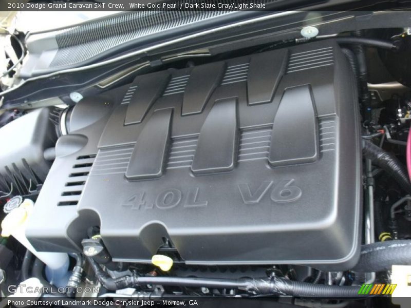 White Gold Pearl / Dark Slate Gray/Light Shale 2010 Dodge Grand Caravan SXT Crew