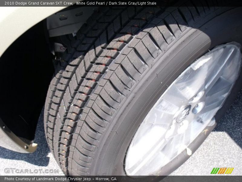White Gold Pearl / Dark Slate Gray/Light Shale 2010 Dodge Grand Caravan SXT Crew