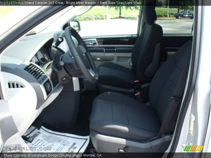 Bright Silver Metallic / Dark Slate Gray/Light Shale 2010 Dodge Grand Caravan SXT Crew
