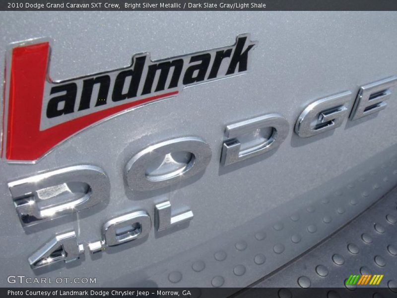 Bright Silver Metallic / Dark Slate Gray/Light Shale 2010 Dodge Grand Caravan SXT Crew