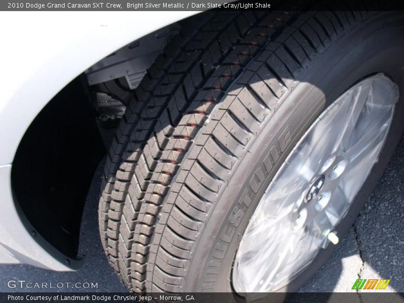 Bright Silver Metallic / Dark Slate Gray/Light Shale 2010 Dodge Grand Caravan SXT Crew
