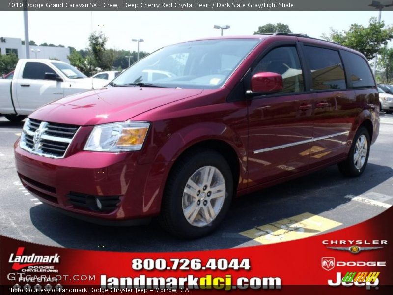 Deep Cherry Red Crystal Pearl / Dark Slate Gray/Light Shale 2010 Dodge Grand Caravan SXT Crew