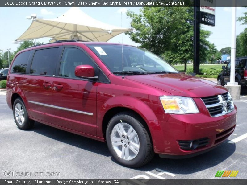 Deep Cherry Red Crystal Pearl / Dark Slate Gray/Light Shale 2010 Dodge Grand Caravan SXT Crew