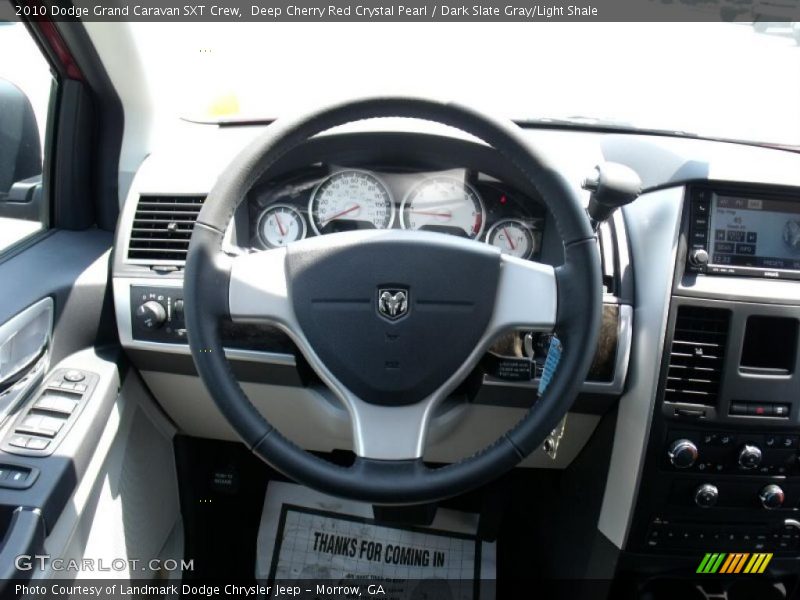 Deep Cherry Red Crystal Pearl / Dark Slate Gray/Light Shale 2010 Dodge Grand Caravan SXT Crew