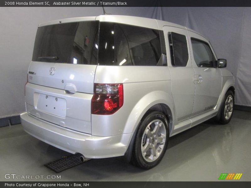 Alabaster Silver Metallic / Titanium/Black 2008 Honda Element SC