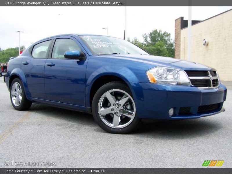 Deep Water Blue Pearl / Dark Slate Gray 2010 Dodge Avenger R/T