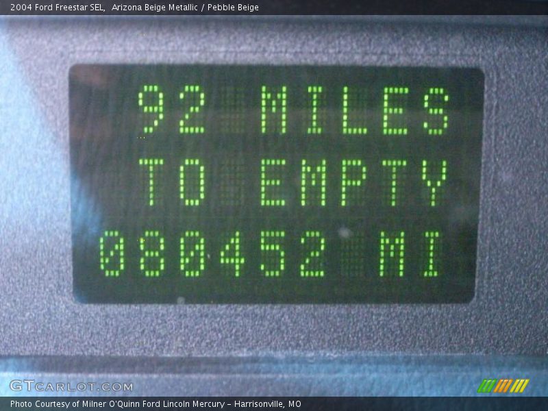 Arizona Beige Metallic / Pebble Beige 2004 Ford Freestar SEL