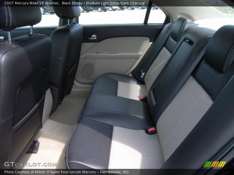 Black Ebony / Medium Light Stone/Dark Charcoal 2007 Mercury Milan V6 Premier