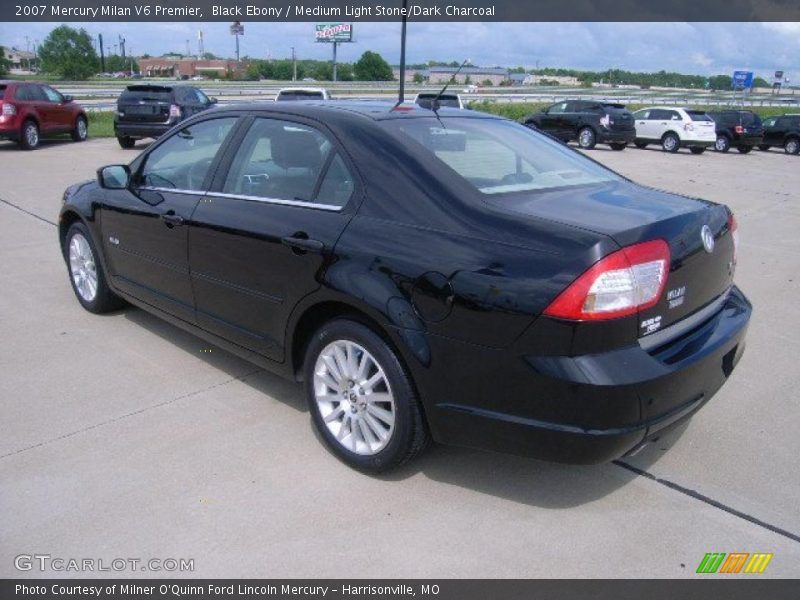 Black Ebony / Medium Light Stone/Dark Charcoal 2007 Mercury Milan V6 Premier
