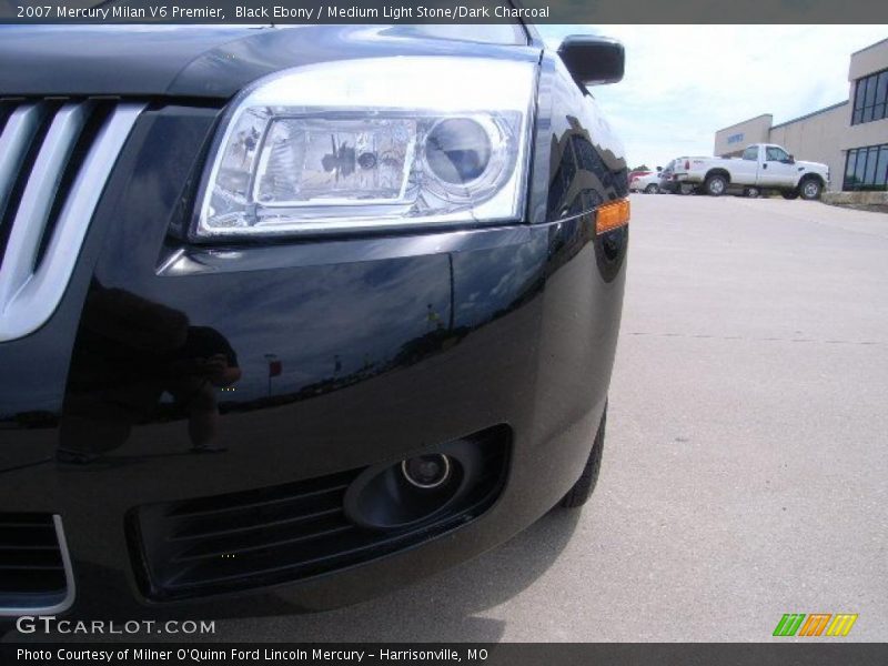 Black Ebony / Medium Light Stone/Dark Charcoal 2007 Mercury Milan V6 Premier