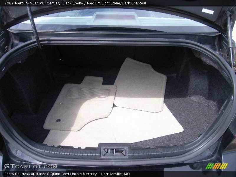 Black Ebony / Medium Light Stone/Dark Charcoal 2007 Mercury Milan V6 Premier