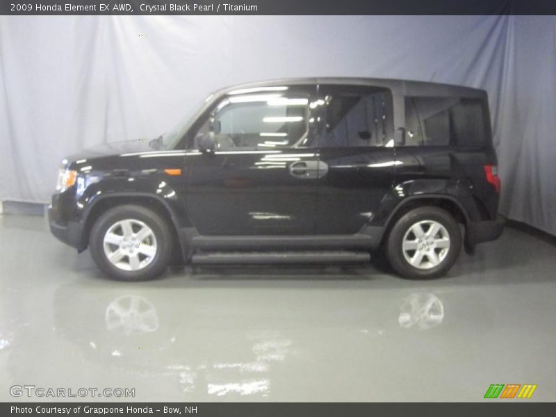 Crystal Black Pearl / Titanium 2009 Honda Element EX AWD