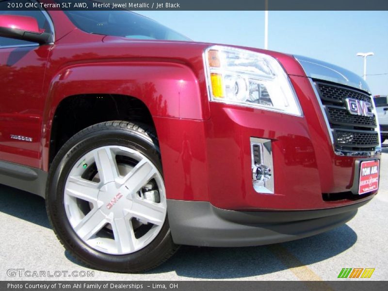 Merlot Jewel Metallic / Jet Black 2010 GMC Terrain SLT AWD