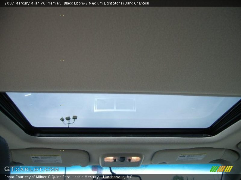 Black Ebony / Medium Light Stone/Dark Charcoal 2007 Mercury Milan V6 Premier