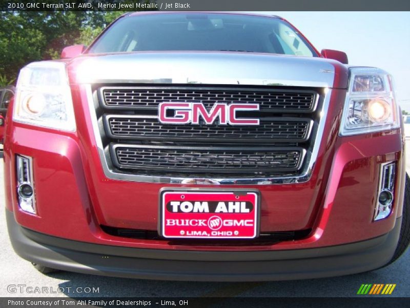 Merlot Jewel Metallic / Jet Black 2010 GMC Terrain SLT AWD