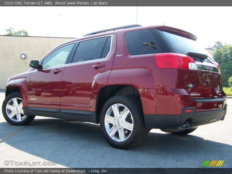 Merlot Jewel Metallic / Jet Black 2010 GMC Terrain SLT AWD