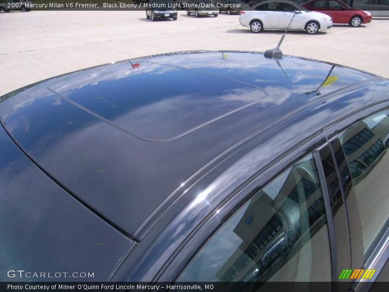 Black Ebony / Medium Light Stone/Dark Charcoal 2007 Mercury Milan V6 Premier