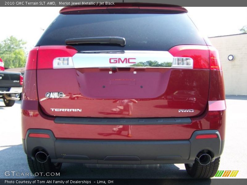 Merlot Jewel Metallic / Jet Black 2010 GMC Terrain SLT AWD