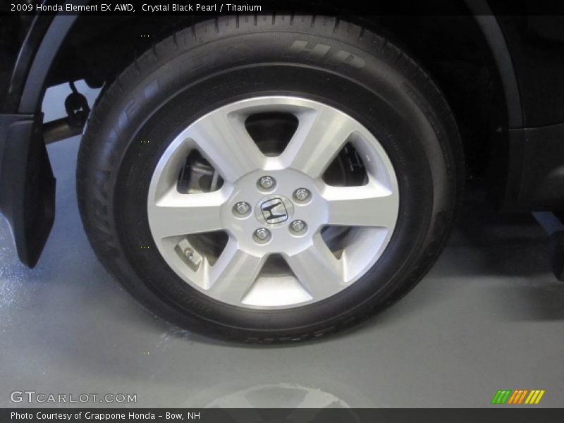Crystal Black Pearl / Titanium 2009 Honda Element EX AWD