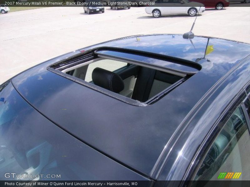 Black Ebony / Medium Light Stone/Dark Charcoal 2007 Mercury Milan V6 Premier