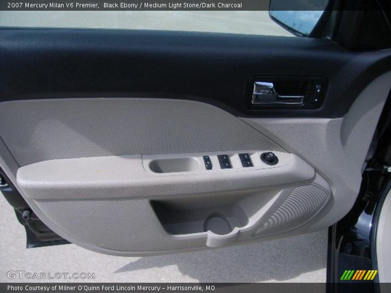 Black Ebony / Medium Light Stone/Dark Charcoal 2007 Mercury Milan V6 Premier