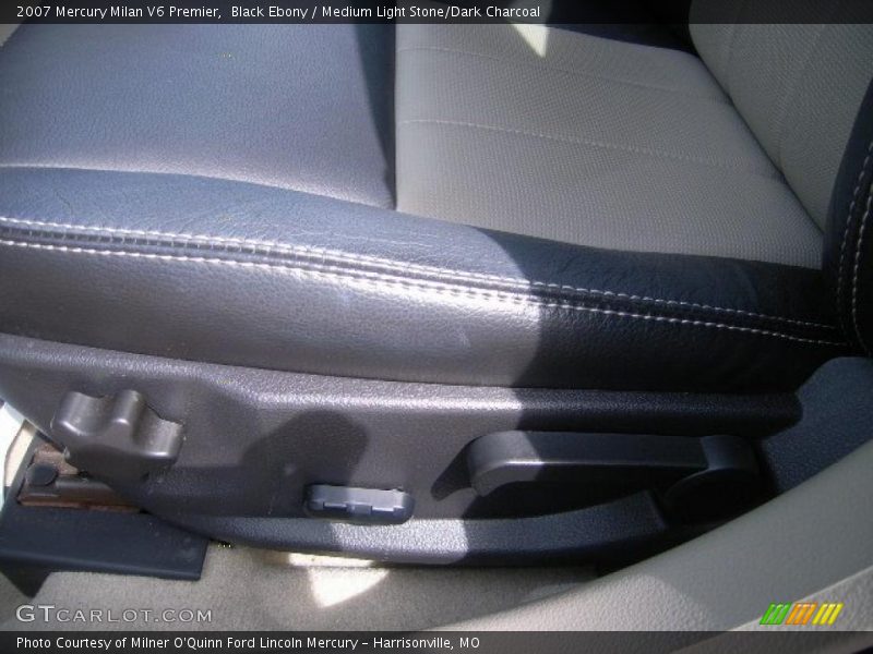 Black Ebony / Medium Light Stone/Dark Charcoal 2007 Mercury Milan V6 Premier