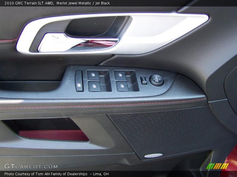 Merlot Jewel Metallic / Jet Black 2010 GMC Terrain SLT AWD