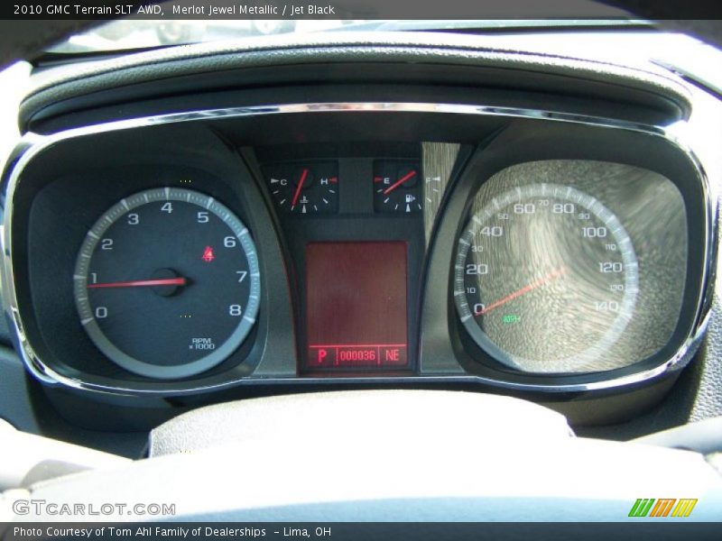 Merlot Jewel Metallic / Jet Black 2010 GMC Terrain SLT AWD